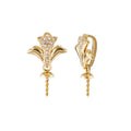 Pearls Necklace Jewelry 18k Real Gold DIY Pendant Pearl Accessory Gold and Diamond Jewelry Mountings