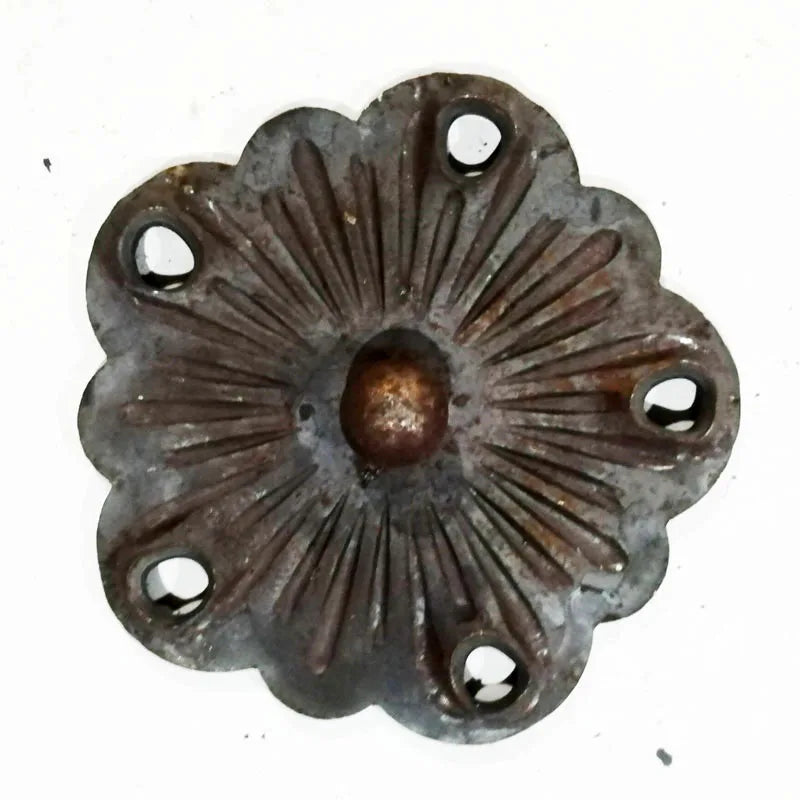 105mm  Ornamental Iron Components Elements Forged Steel Floral Elements Flowers for Staircase Railing Parts