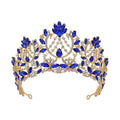 Luxury Bridal Crown Baroque Color Diamond Princess Crown Wedding Bride Diamond Crown