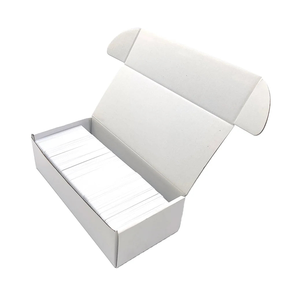 Free Sample Factory Direct High Quality Printable CR80 Plastic Business Card White Blank Plain Glossy Surface Custom Ready Ship