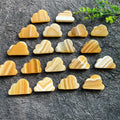 Wholesale Crystal Orange Hearts Star Healing Stone Folk Crafts Carving  Moons Yellow Calcite Clouds