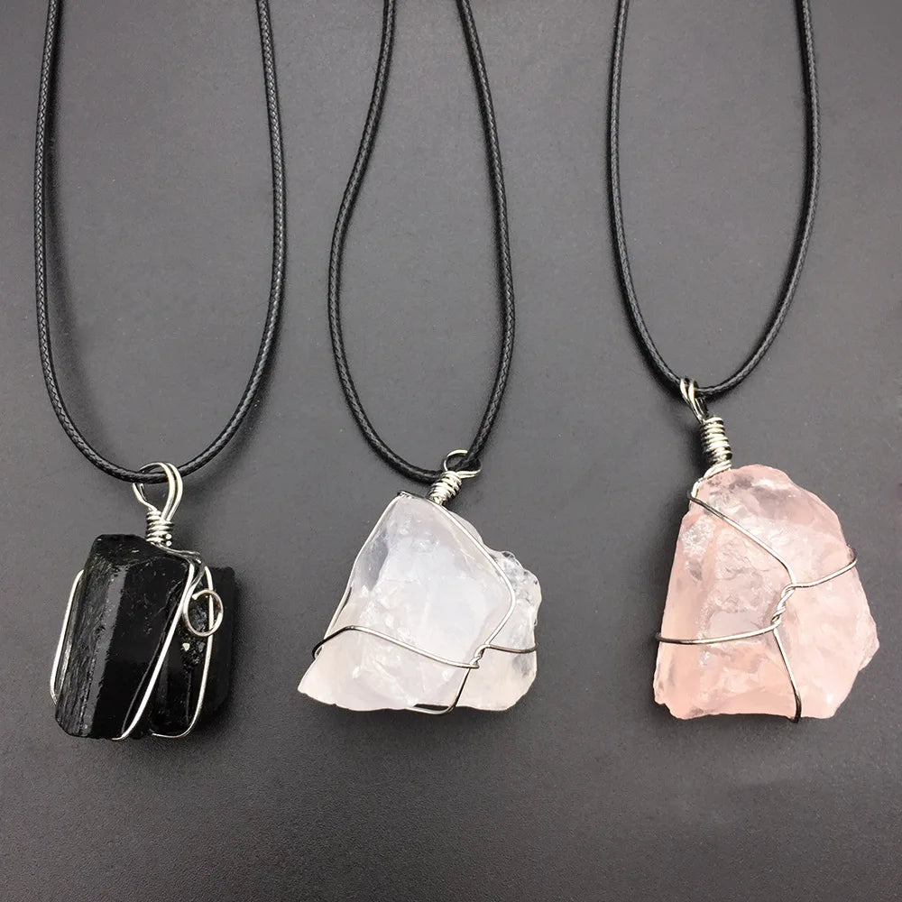 Huiying Diy Best Quality China Manufacturer Natural Crystal Pendant Necklace Jewelry Jeweley
