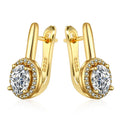 Zircon Earrings Jewelry Fashion Versatile Exquisite Circle Inlaid Zirconia New Hot Selling Earrings Jewelry for Women