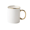 AI-MICH 11Oz Ceramic Cup Customized Blank White Mug With Colored Handle for Wholesale