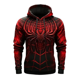Fitspi Fashion Sweatshirts Men 3d Print Spider Pattern Cosplay Oversized Hoodie Hip Hop Trend Harajuku Streetwear Wholesale