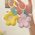 Flower Keychain Cute and Sweet Fabric Student Backpack Pendant Bag Decoration Accessories Small Hanging Ornaments