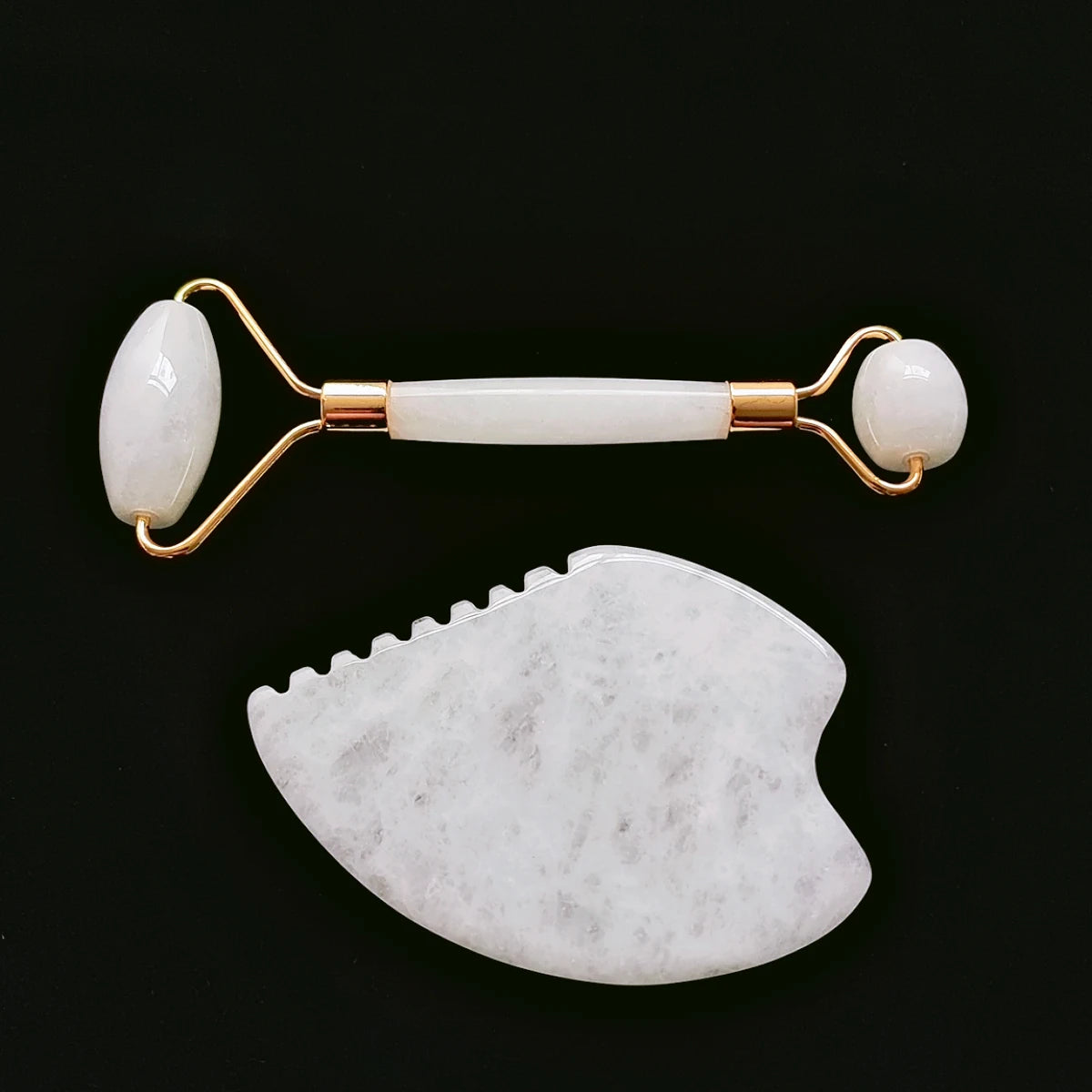 DIY OEM Gift Box Packaging Noiseless Jade Roller Gua Sha Set
