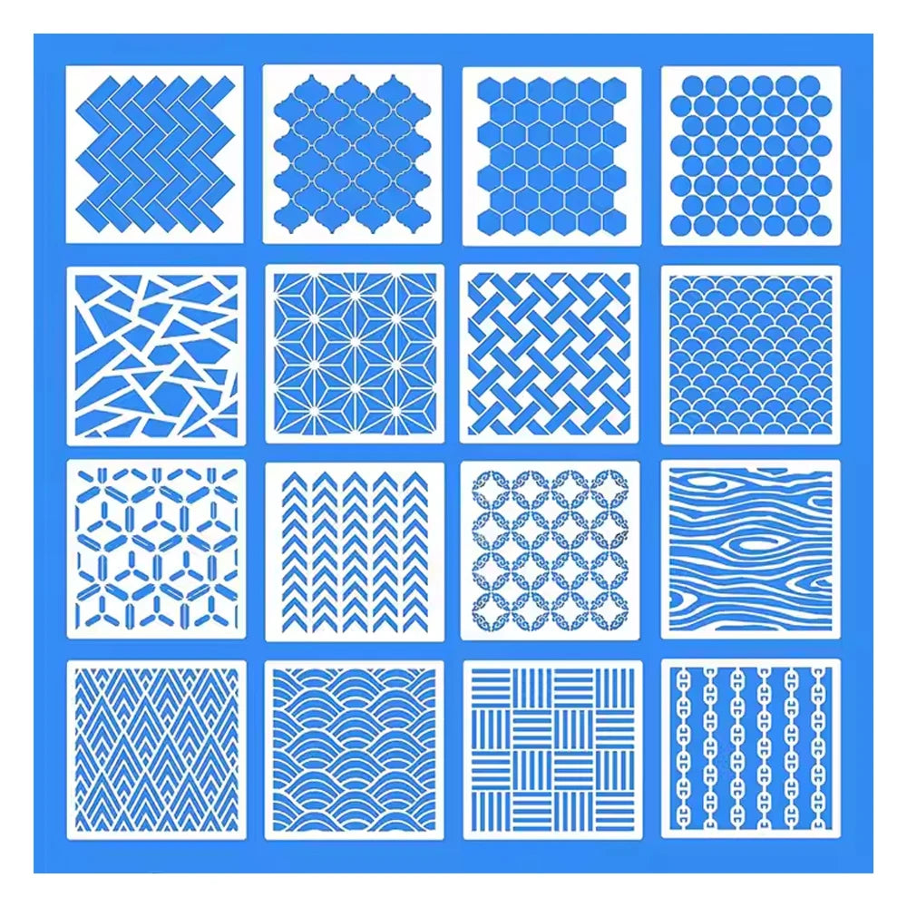 Wholesale PTE Plastic Template Reusable Stencil Furniture Wall Stencil Decorative