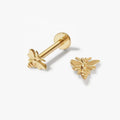 LOZRUNVE 925 Sterling Silver Trending Minimalist Bee Ear Piercing Earring