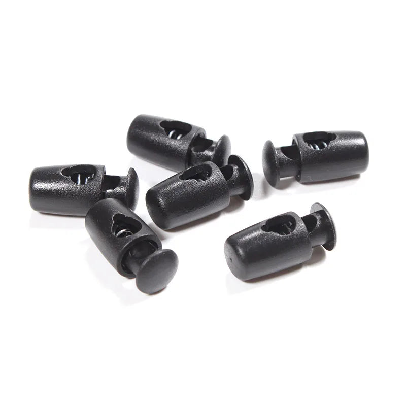 Factory Wholesale Eco-friendly Cord Lock Buckle Plastic Cord End Stopper for Drawstring Jacket Sportswear Travel Bag