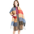 Ladies Shawl Scarf Plaid Warm Scarf Winter Scarf for Women Cashmere Feel