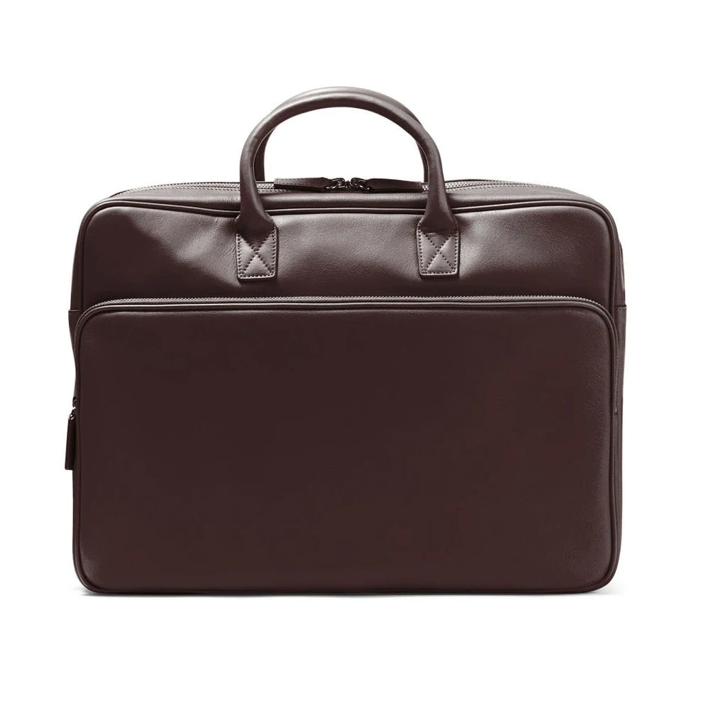Large Capacity Fashion RFID Durable Genuine Moroccan Leather Briefcase Business Travel Laptop Bags Covers Men's Leather Handbag