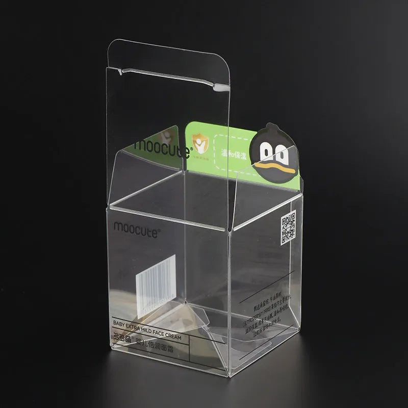 Custom Small clear PVC PET PP Doll Packaging Box Transparent 5*5*5 cm Plastic Gift Box