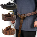 Hot Selling Medieval Embossed Belt Retro Knight Ring Belt COSPLAY Stage Props Larp Costume Leather Belt
