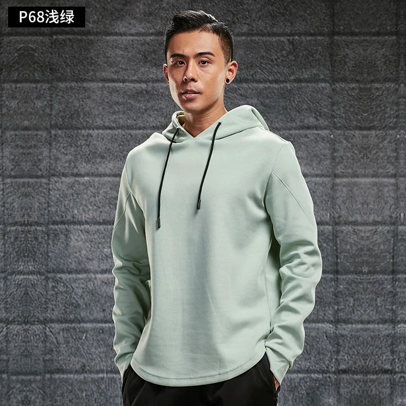 Winter Male Jogging Hooded Sweatshirts OEM Custom logo Comfortable  Breathable Active Shirt Hoodie Men Sportswear