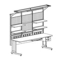 LEENOL Electrical Work Bench ESD Worktable Anti Static Workench for Smartphone Assemble