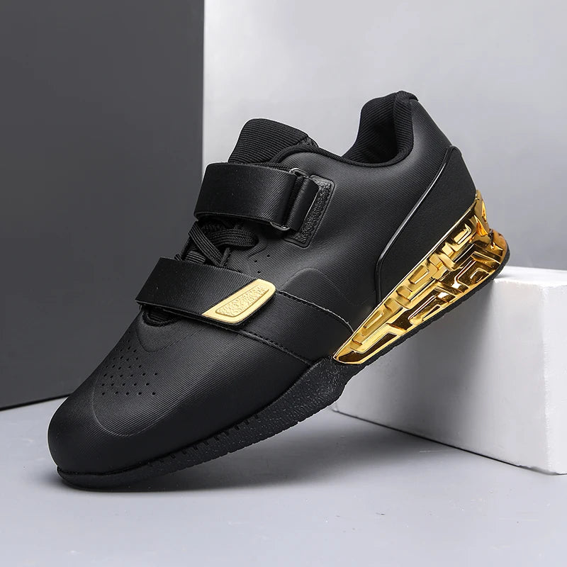 Latest Sports Trainer Squat Training Weightlifting Shoes Fashionable Rubber PU Wholesale Gym Weightlifting Gym Autumn Walking
