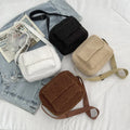 Wholesale New Plush Fabric Women's Shoulder Crossbody Bag Small Fashion Lambs Wool Fluffy Fur Winter Female Travel Messenger Bag