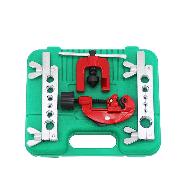 CT-8018 3-19mm Brake Flaring Tool Kit Set Hand Tools Copper Pipe Portable HVAC Flaring Tool Kit