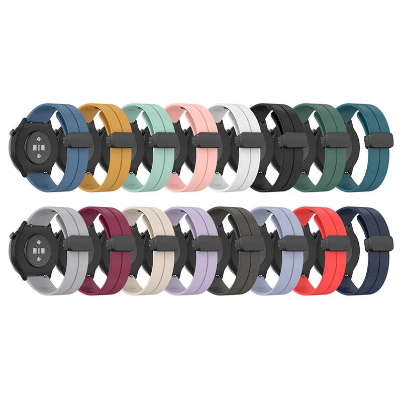Magnetic Buckle Silicone Band for HUAWEI Watch 5 4 Buds GT Runner GT2 Band for Huawei Watch GT6 GT5 GT4