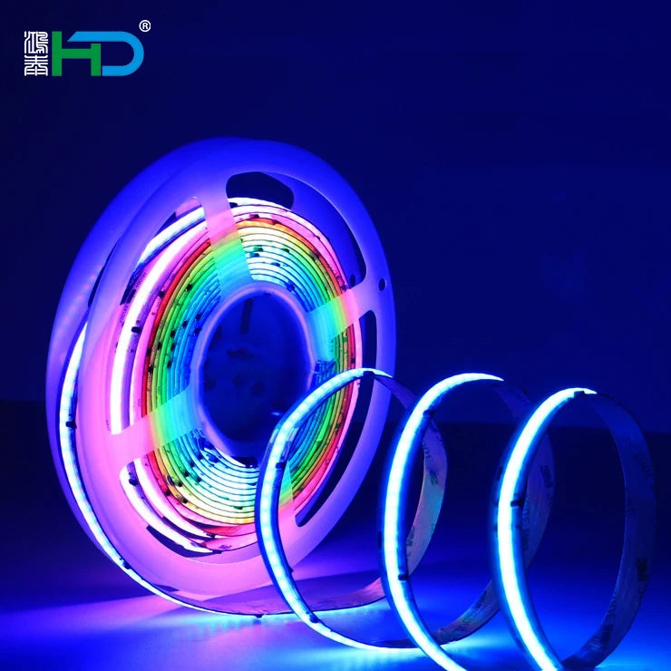 Cob Rgb 320 Led Cob Addresible 24v Rgbcct Led Strip Cob Ws2814 Ic Rgbw