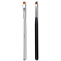 Nail Art Black Silver Wood Crimped Gel French Painting Drawing Brush