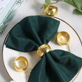 2024 Hot Selling Fashion Design Metal Split Napkin Ring Gold Color Custom Shape Napkin Ring Western Restaurant for Napkin
