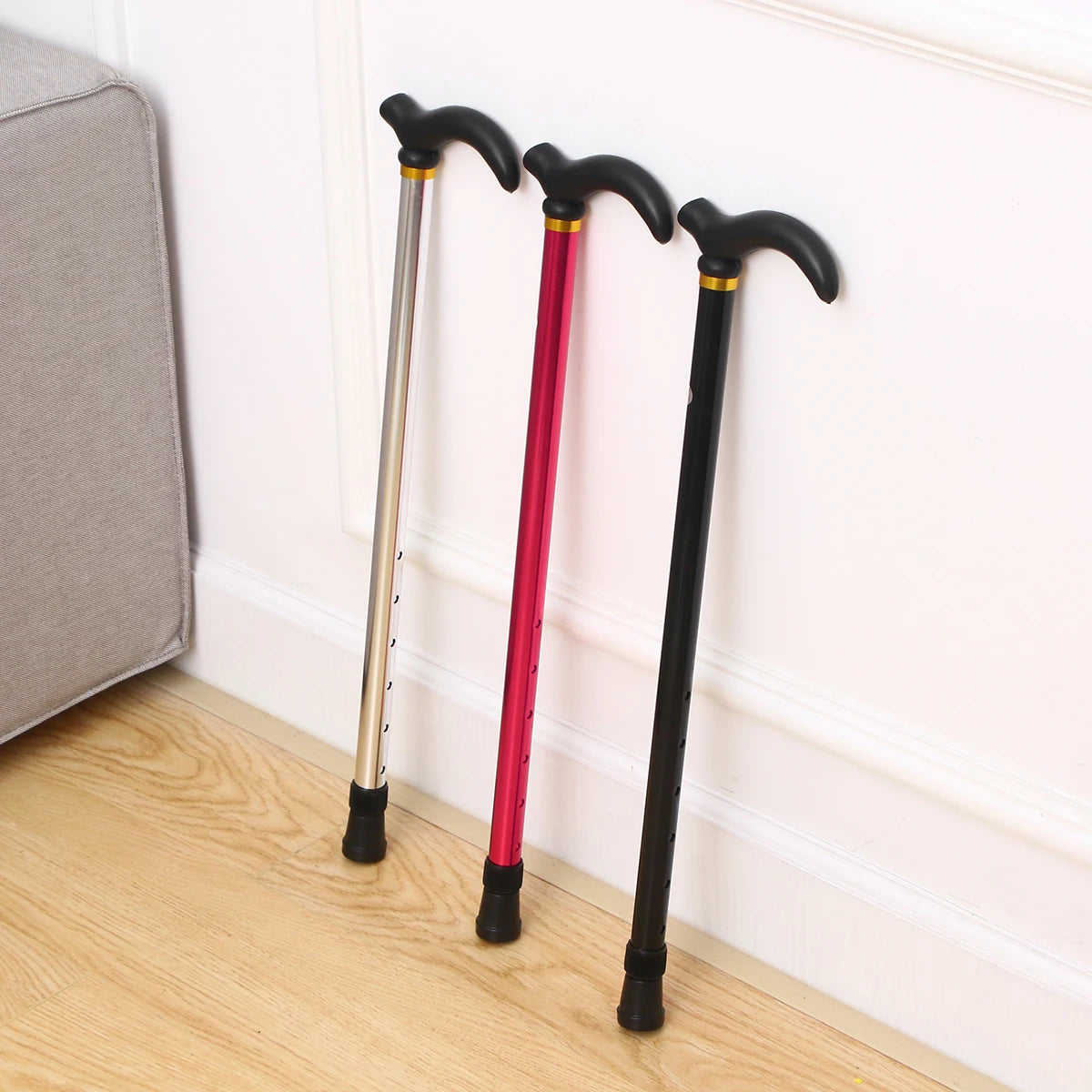 Cheap Telescopic Cane Walking Stick Aluminum Alloy Hiking Stick for Old Man
