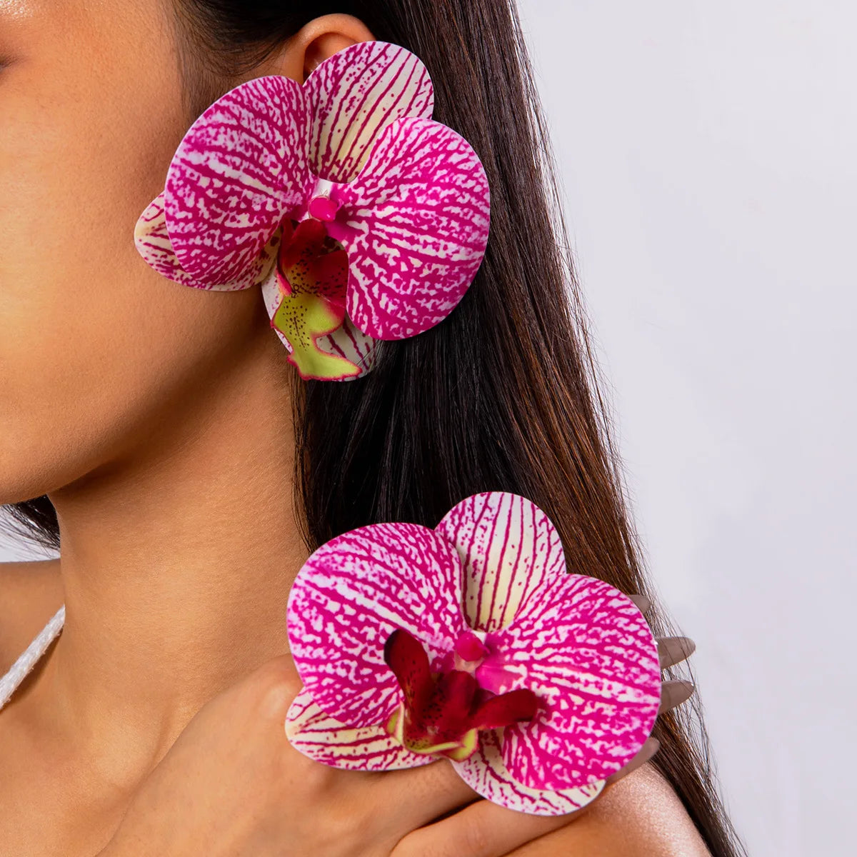 Fashion Flower Earrings for Elegant Earrings Jewelry Shop Wholesale N240318 MegaBDM