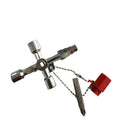 Customizable 4-Way Multi-Functional Carbon Steel Utility Key Cross Key with OEM Support