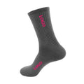 Design Your logo Non slip Fitness Crew Socks for Men Women Customized Sporty Athletic Socks for Summer Autumn