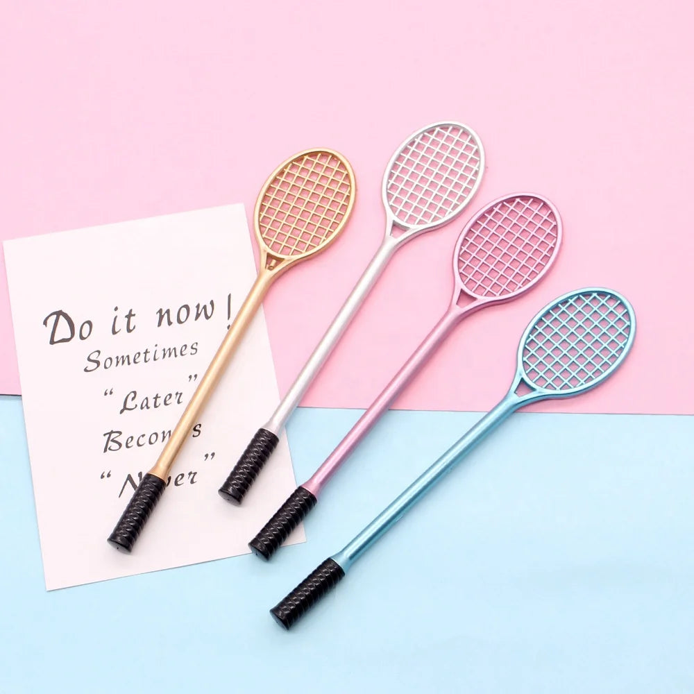 Japanese and Korean Stationery Tennis Racket Whistle Key Type Creative Gel Pen MegaBDM
