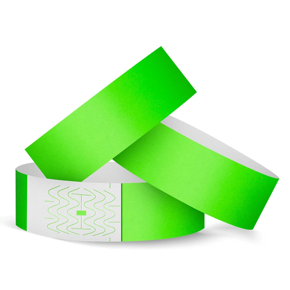 Neon Tyvek Wristbands SyntheticTear Resistant Paper Bracelets ID Wrist Bands for Concerts Admission Party Identification