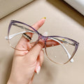 7840 Export Women's Ultra Light Transparent Multicolor Glasses Personalized Fashion Cat Eye  TR90