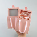 Cardboard Jewellery Packaging Box with Ribbon Custom Logo Organizer Jewelry Boxes for Ring Earring Necklace Pendant Bracelet