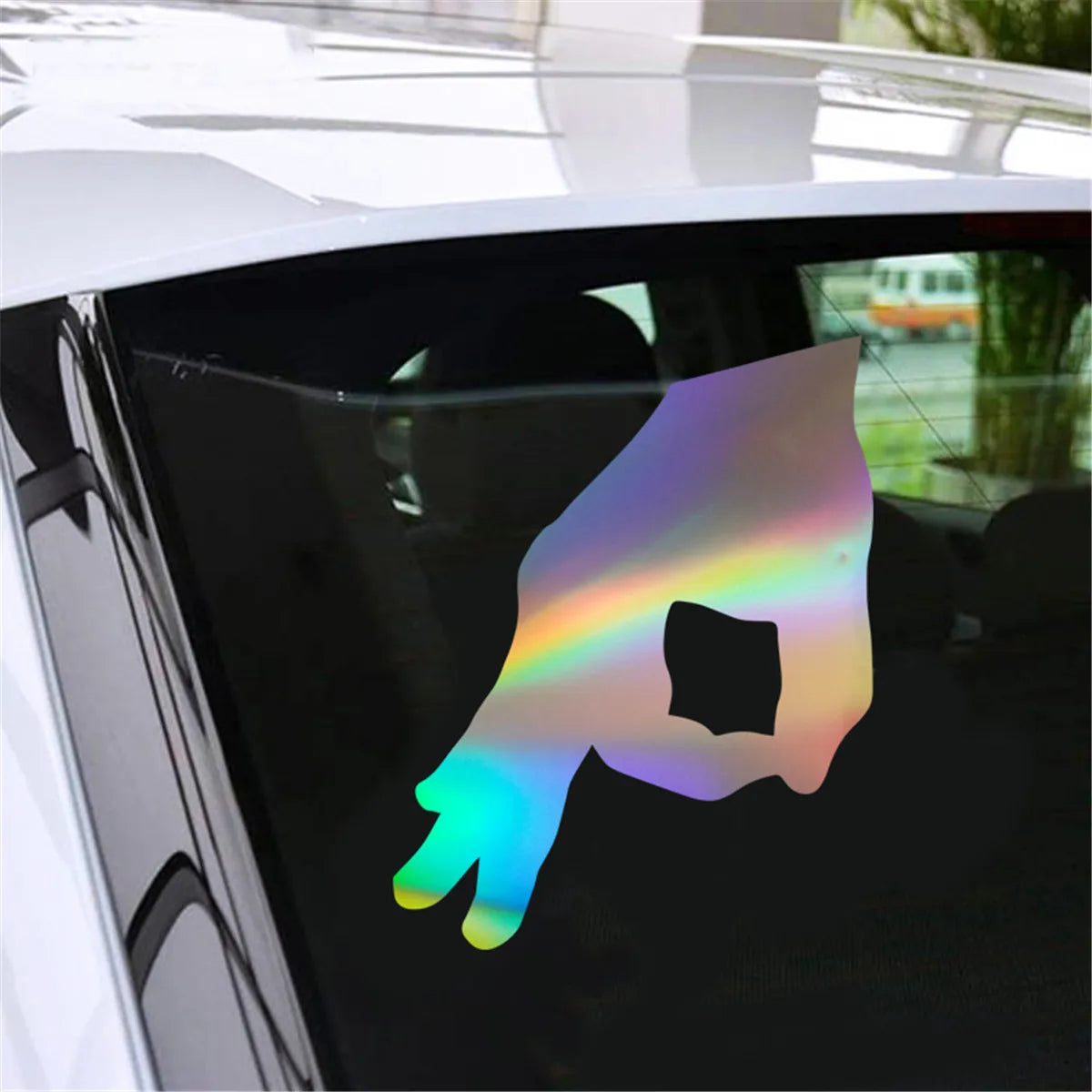 Finger OK Interest Vinyl Art Decal Truck Car Bumper Window Laptop Laser Stickers Gift Die Cut Decals Laptop Window Glass