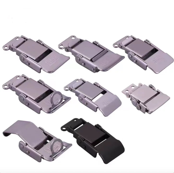 OEM Customized Metal Stamping Spring Toggle Latch Clamp Lock Concealed Stainless Steel Iron Zinc Zinc Plated Toggle Latch Key
