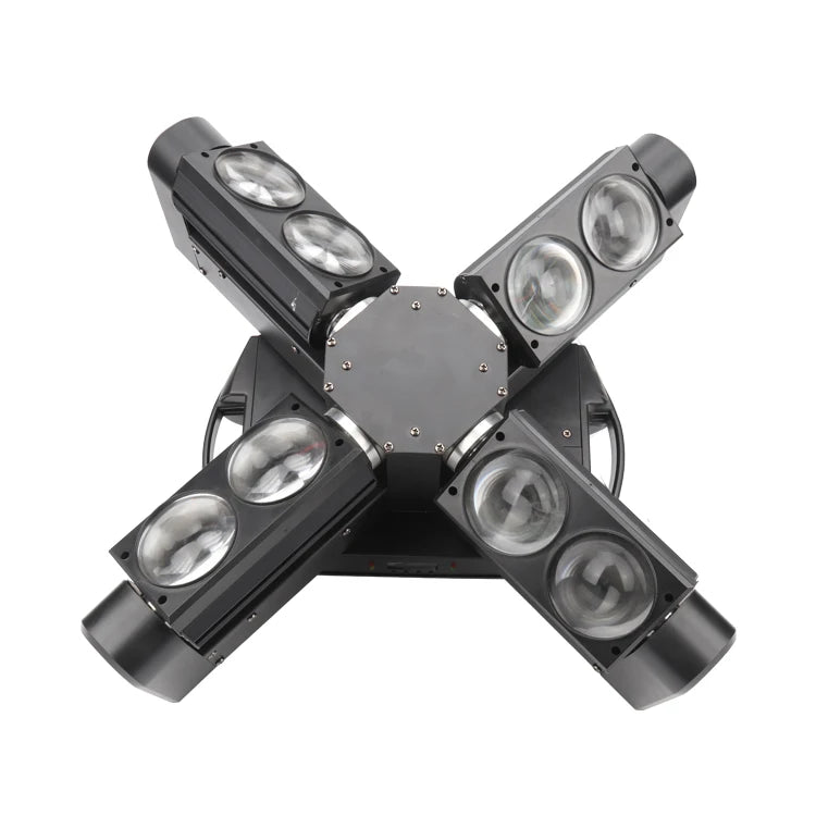 8pcs Eight Eyes Rotating Moving Head Rotator Light for Dj Disco Music Bar Light