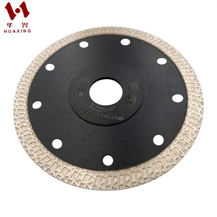 K Type Turbo Diamond Tile Saw Blade Manual Power Tool Cutting Disc for Dekton Porcelain and Hard Materials