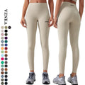 New Fashion High Quality No Front-Line High Waist Hip Lifting Elastic Sports Skin Friendly Gym Yoga Pants Leggings for Women