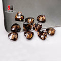 Baifu Jewelry Loose Gemstone Coffee Heart Shape Cubic Zirconia