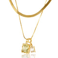Women Elegant Custom Fashion Jewelry Dainty Crystal Gemstone Love Heart Pendant Necklace