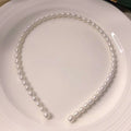 Factory Direct Sales 6-8MM Natural Rice-shaped Freshwater Pearl 18K Gold Plated Wedding Headband Diadema De Perlas
