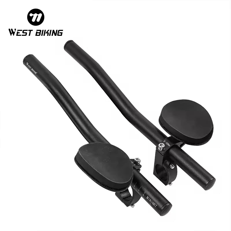 WEST BIKING Bicycle Rest Handlebar Extender Aluminum Alloy MTB Bike Handlebar Elbow Pad High Density Foam Rest Handlebar Bike