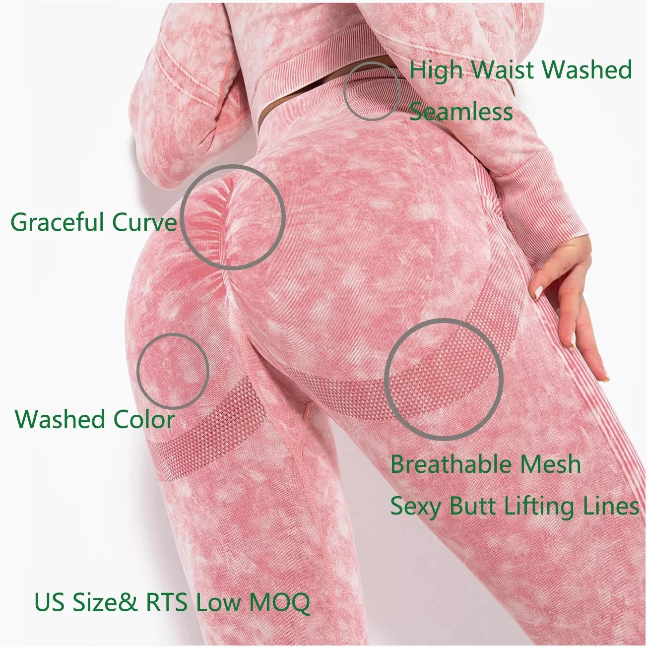 6500 Activitys Washed Gym Leggings Woman Hip Scrunch Legging Workout Clothing Women Fitness Apparel Butt Lifting Seamless Yoga P