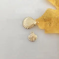Gold Filled Charms Shell Pendant 14K Necklace Pendant DIY Golden 900833