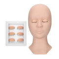 Silicone Mannequin Head with Replaced Eyelid Training Tool for Eyelash Extension Practice Eye Lashes Graft Accessories