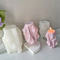 Hot Selling New Design Irregular Geometric Wave Twirl Scented Candle Silicone Mold DIY Wave Stripe Soap Mould  for Candle Making