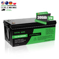 EU PL GERMANY STOCK Solar Deep Cycle 12v 300ah Lithium Batteries Lifepo4 Lithium Iron Phosphate Batteries for Rv Marine