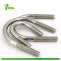 U-shaped Thread High Tensile M6 to M12 Carbon Steel Clamp U Bolt with Nut Screw Galvanized Clamp for Pipe Size